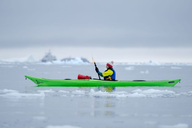 sea kayak in Antarctica