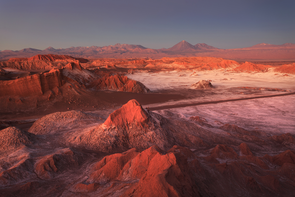 The sunset in San Pedro de Atacama