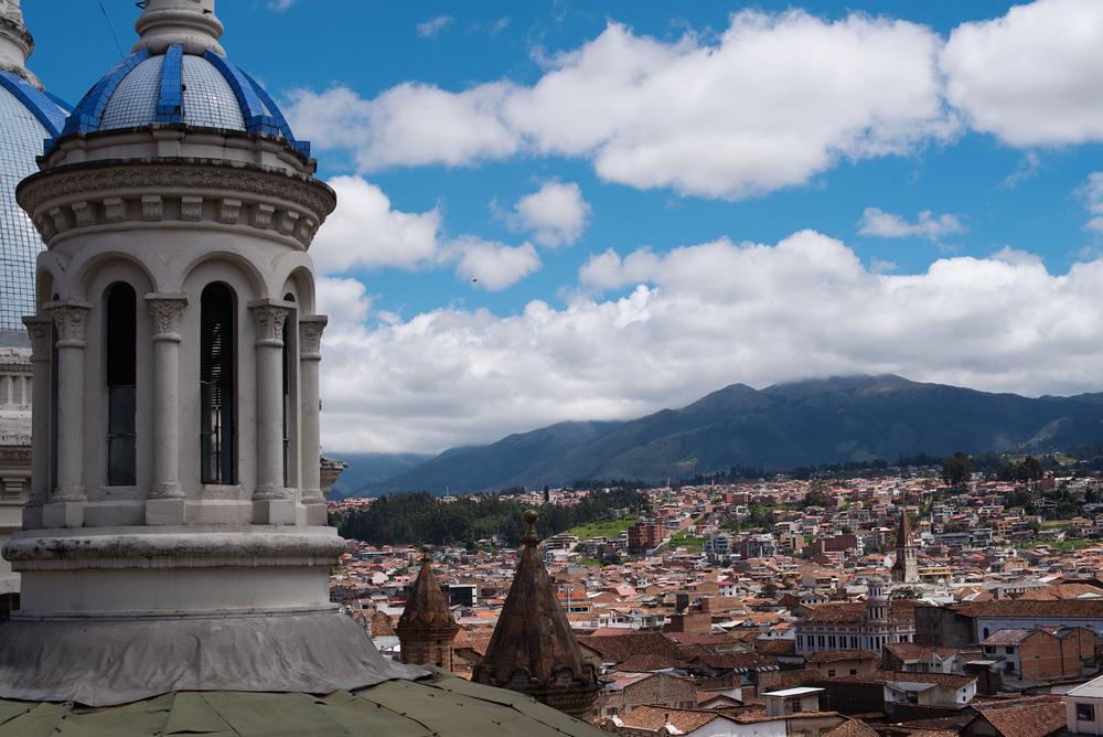 View from cathedral in Cuenca. Ecuador