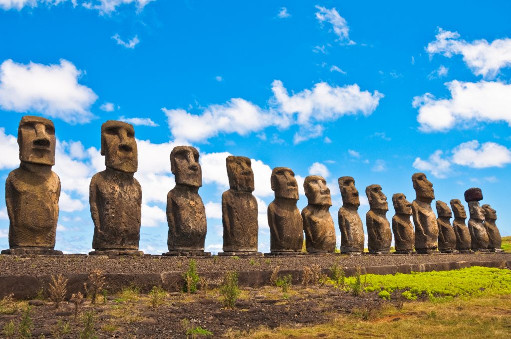 Moai statues on Easter Island