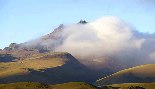 Sincholagua Volcano in Cotopaxi National Park, Ecuador