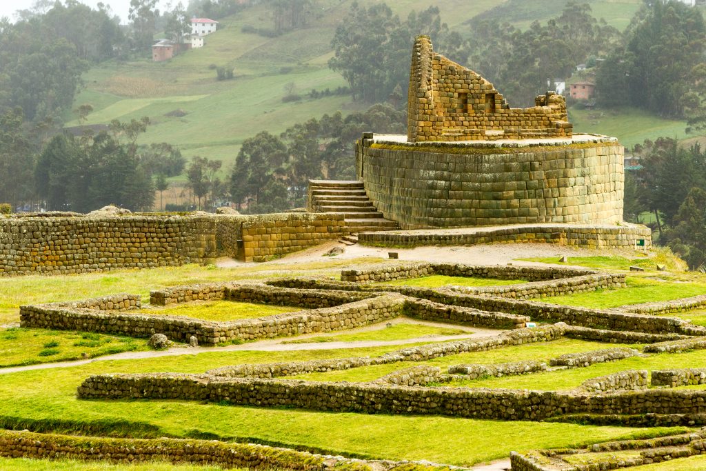Temple of the Sun ruins Ingapirca Ecuador