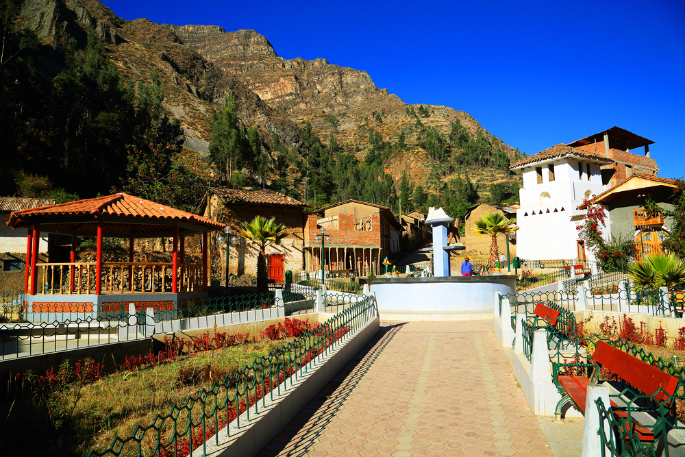 Alpine village of Llamac. 