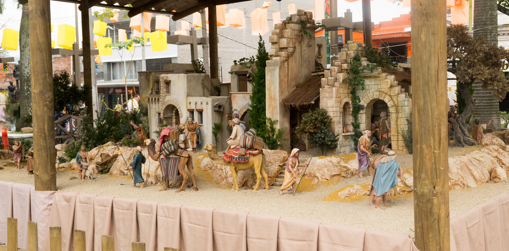 Typical nativity set in South America