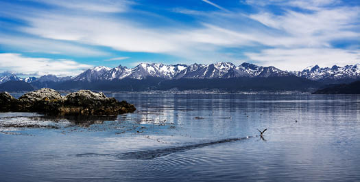 At sea and Beagle Channel