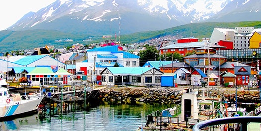 Arrival in Ushuaia, Argentina