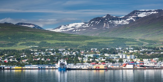 Disembarkation in Akureyri