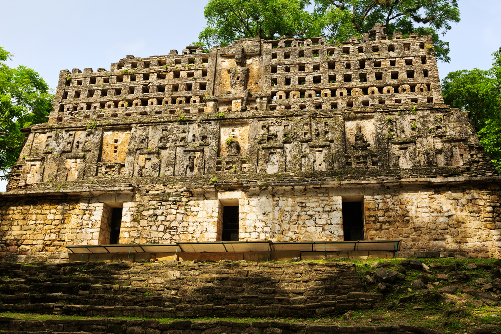 ancient maya ruin in mexico