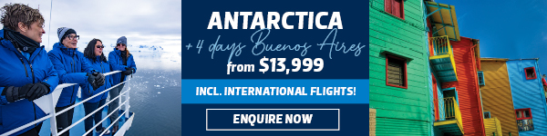 Antarctica + 4 days Buenos Aires from $13999 including international flights