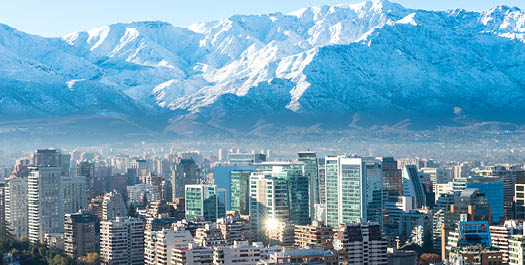 Arrival in Santiago de Chile