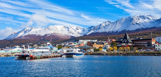 Arrive in Ushuaia, Argentina