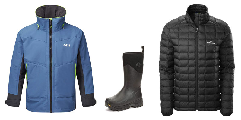 outer jacket, boots and insulated jacket