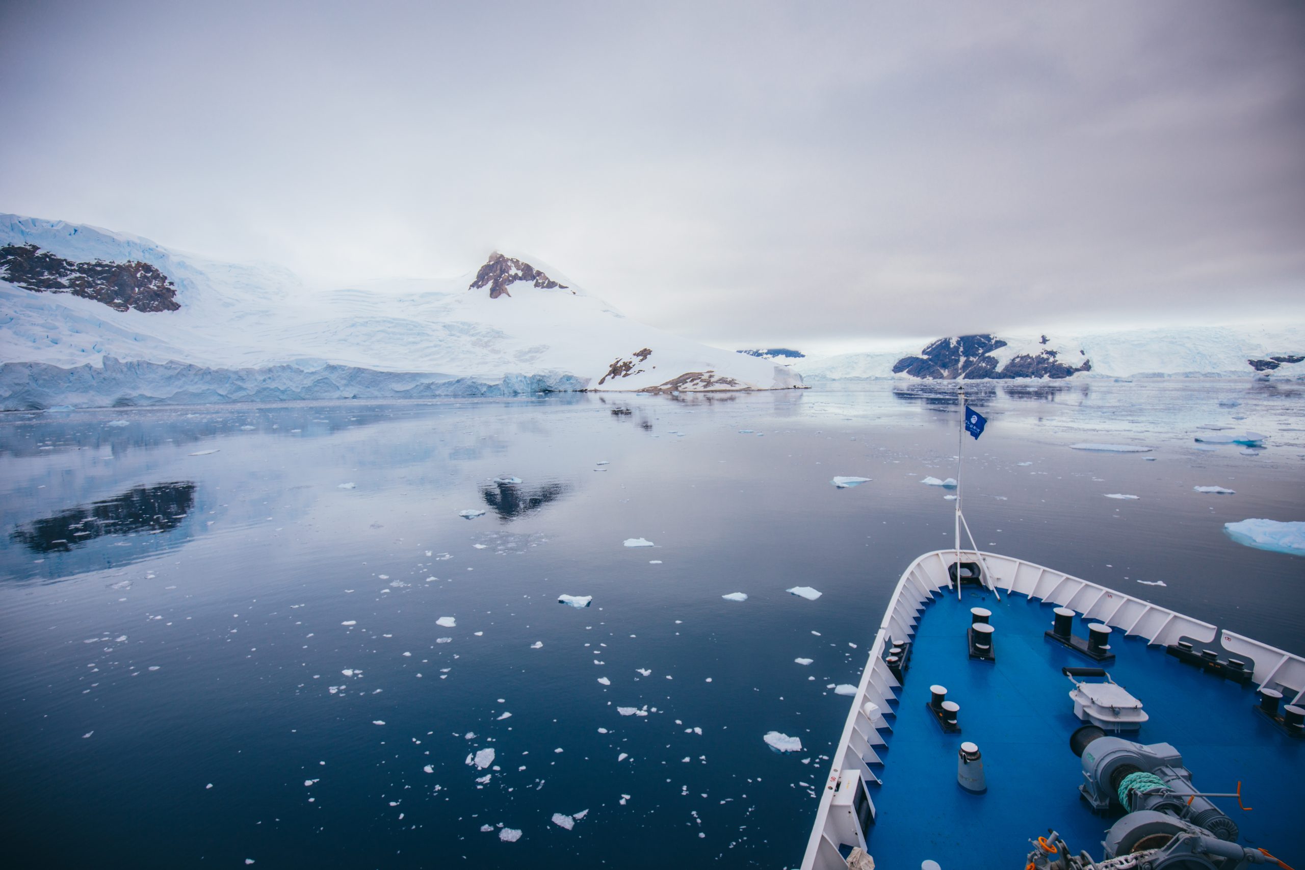 cruise ship in Antarctica 