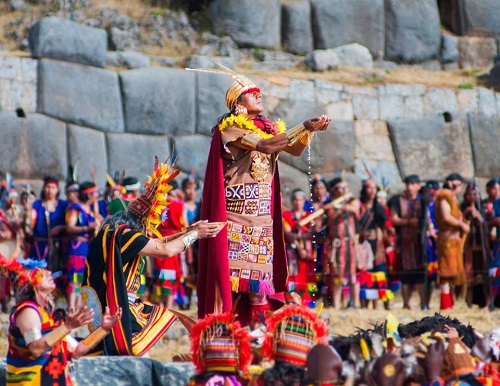 Inti Raymi Festival celebrated in Ecuador and Peru.