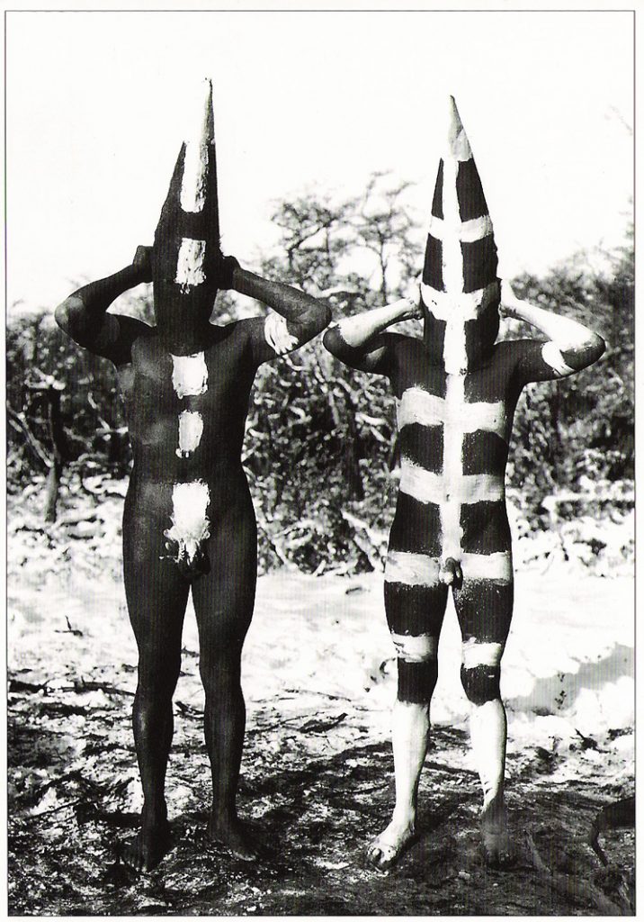 Painted bodies of the Selk'nam people