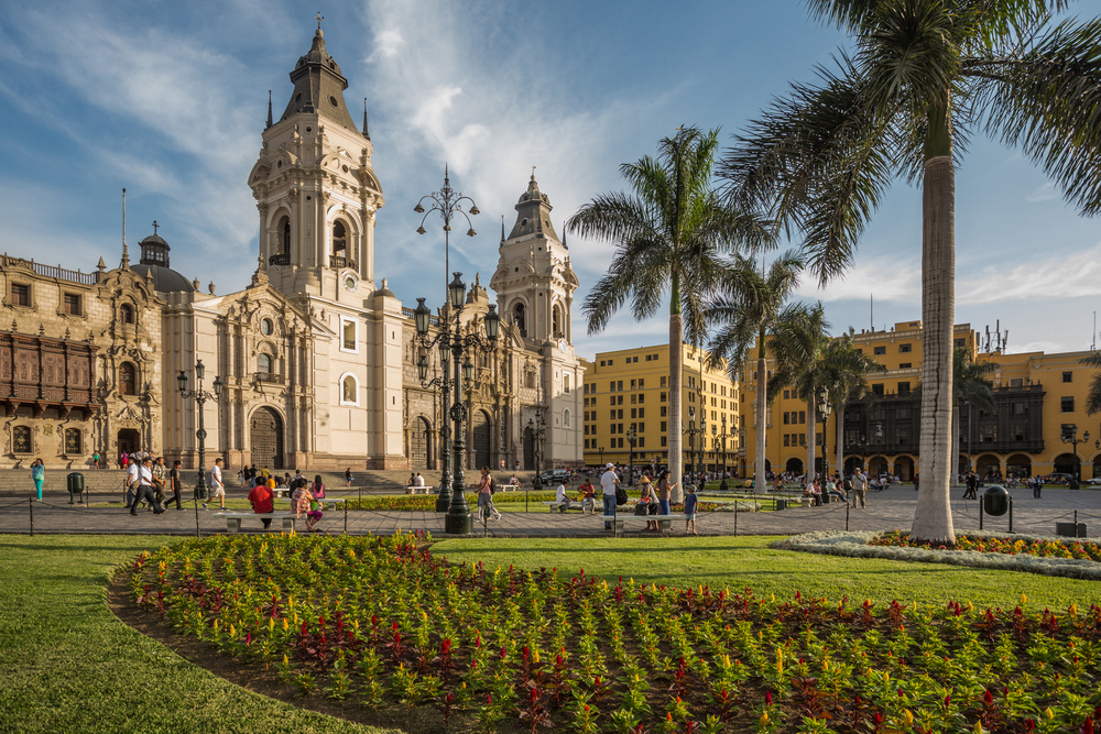 The city centre of Lima. 