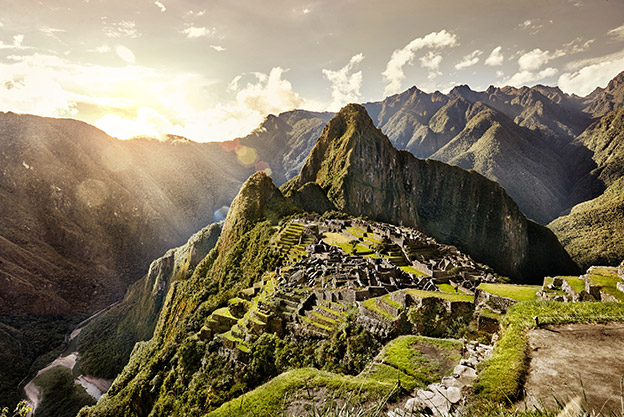 the ancient Inca City of Machu Picchu