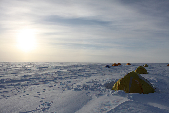 antarctica camping