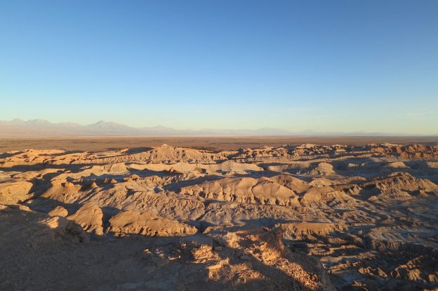 The Atacama desert in Chile.