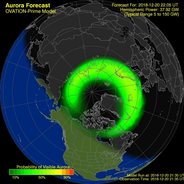 Northern Lights Forecast Simulation.