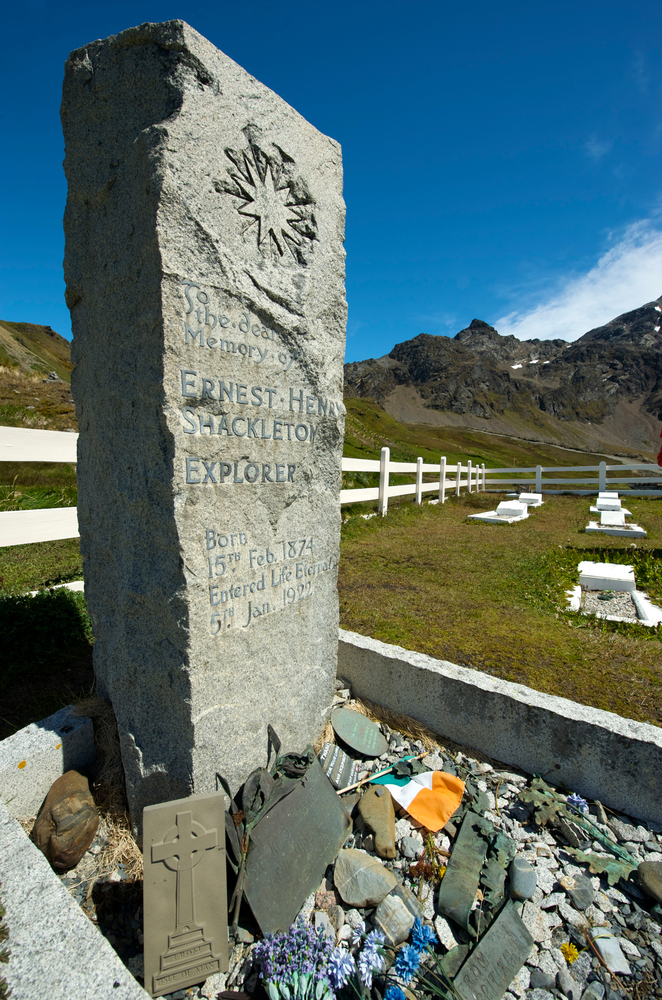 The Grave of Ernest Shackleton in South Georgia
