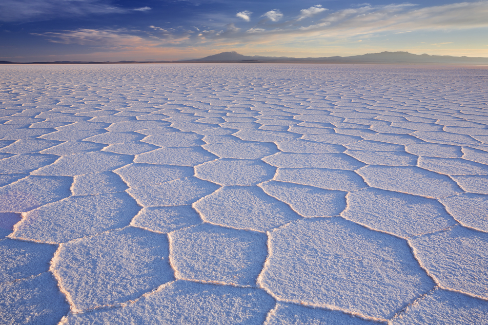The Bolivian Salt Flats.