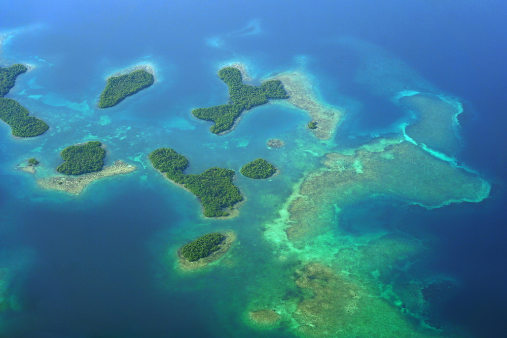 Mangrove Islands of Bocas del Toro, Panama. 